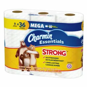 Procter & Gamble 273661 9 Mega Roll Charmin Essentials Strong Tissue - Pack of 4