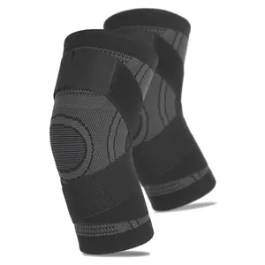 Knee Brace for Men & Women, Compression Sleeve with Adjustable Straps, High-Elastic Fabric Knee Pad for Daily Workouts & Sports Activities Knee Saver