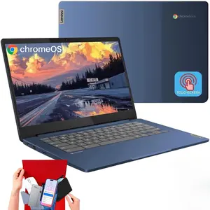 Lenovo 2026 Slim 3 Chromebook Laptop - 14" FHD Touch Screen for Student Business, 8-Core MediaTek 520 Processor, up to 16GB RAM, 64GB EMMC+128GB Micro SD, 13.5 H of Use, Wi-Fi 6, Chrome OS,Bundle Accessory