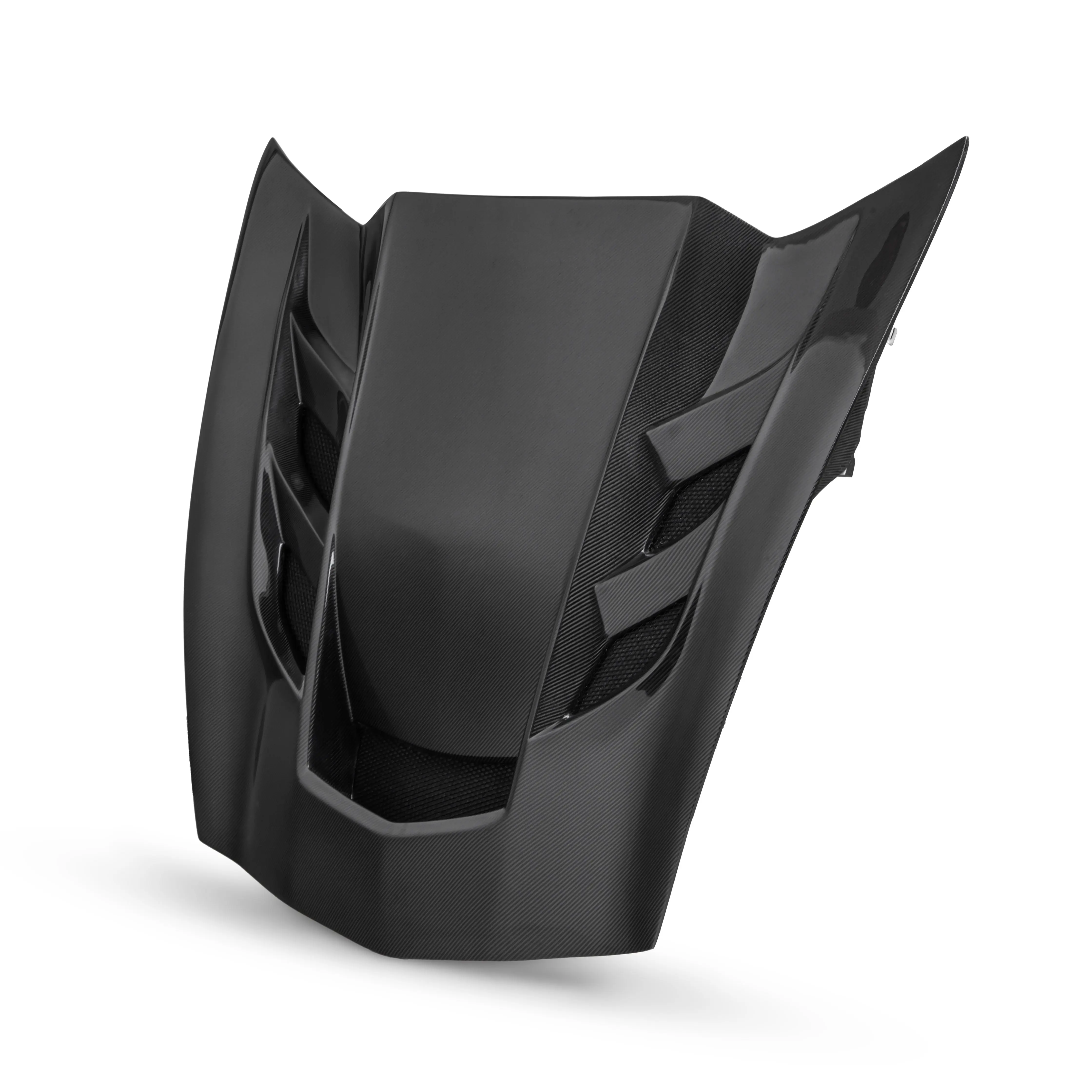 2014-2019 Corvette C7 Type-VS2 Double Sided Carbon Fiber Vented Style Hood For Stingray, Z51, Grand Sport, Z06