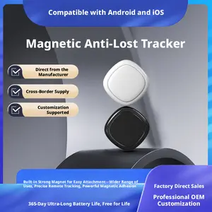 Built-in Magnetic Circular Global Locator Smart Anti-Loss Universal Tracker for Cars, Bicycles, and Valuables