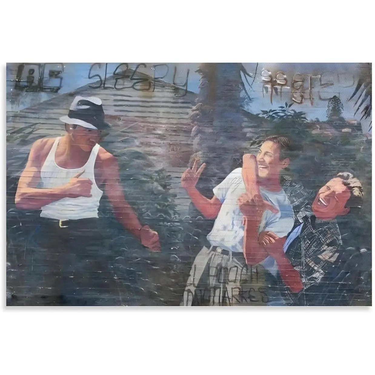 Blood In Blood Out Crime Movie Poster Scroll Print, Artistic Graphic-Print Design Picture Image, Decorative Wall Decoration Items for Living Room Home Supplies (10)