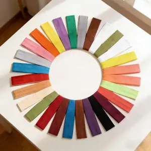 30Pcs Non Slip Sports Headbands for Women, Soft Elastic Fabric Hair Bands, Stretchy Sweat Wicking Headbands for Workout, Yoga, Running & Daily Activities