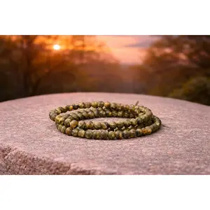Natural Peridot Stone Crystal Energy Bracelets