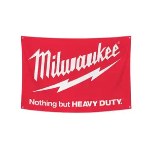 Milwaukee Flag Nothing But Heavy Duty Banner for College Dorm,Room Man Cave Garage Decorations art home decor Cloth Gift Hanging Print, Wall,summervibes