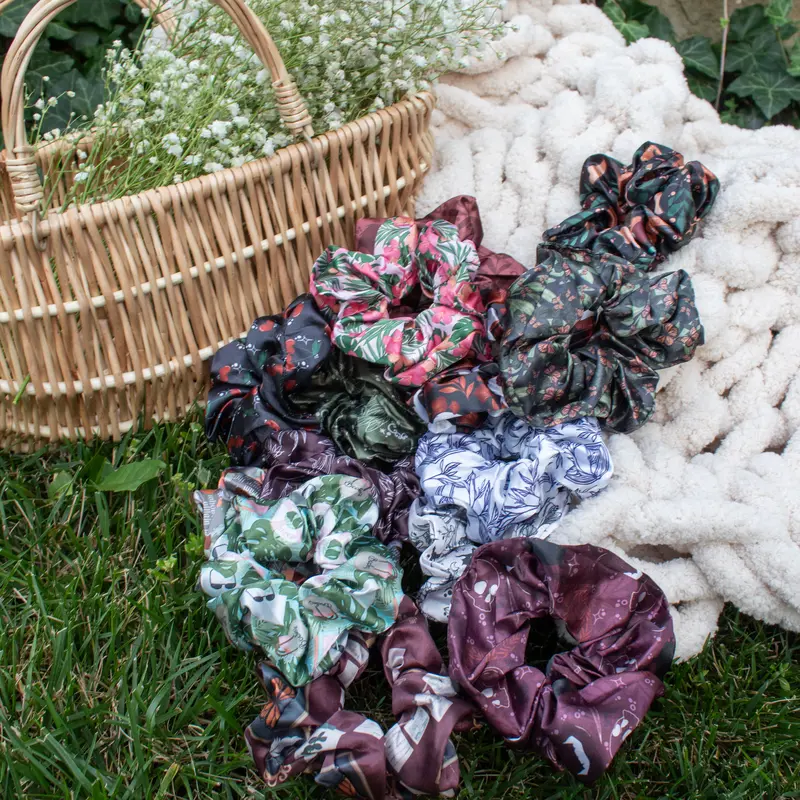 Bookish Satin Scrunchie
