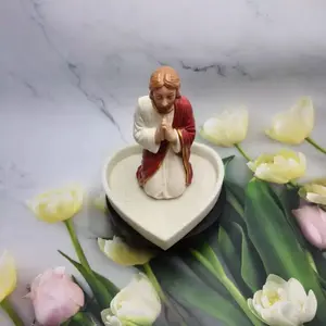 Elegant Virgin Mary Rosary Beads Statue, Desktop Decoration, Jewelry Box Necklace Ring Holder, Catholic Prayer Bead Set