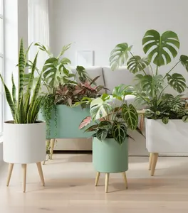 Smart Alarm Self‑Watering Flower Pot, Intelligent Planter with Water Level Warning Alarm