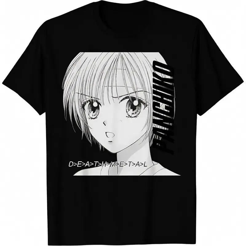 Unisex Classic Shortsleeve Panchiko Graphic Top, Front Print Streetwear Sports & Outdoor T-Shirt, Tshirt, Soft, Round Neck, Retro, Casual, Cotton, Music, Minimalist, Cargo, Tee, Relaxed