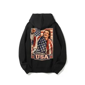 [HOT]USA Olympic Gold Hoodie | Retro Athlete Graphic Sweatshirt | Black Oversized Pullover for Fans