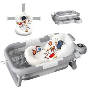 Empune Collapsible Bathtub, Portable Bath Tub for Travel, NewBathtub with Soft and Supportive Cushion