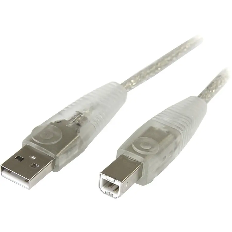 StarTech 6 ft Transparent USB 2.0 Cable - A to B