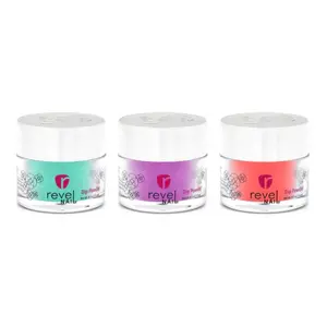 Revel Nail Dip Powder 2oz Acrylic Polish - Durable Gel Finish, Non-Toxic, UV Light-Free, Vegan, Made in USA, Long-Lasting Manicure Cosmetic