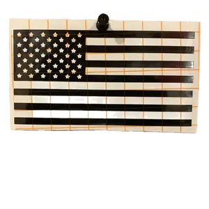 American flag car decal
