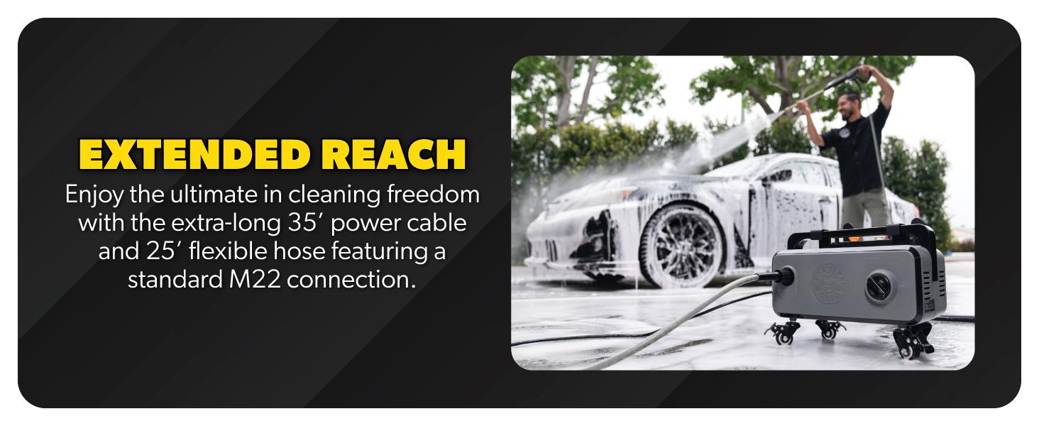 Chemical Guys ProFlow PM2000 Pro Electric High Pressure Washer - 2030 PSI, 1.77 GPM, Compact Lightweight Portable Design, Spray Gun, 4 Nozzles, Hose & Wand Pressure Washer Accessories for Auto Detailing, Home Cleaning, Portable Pressure Washer Chemical Guys ProFlow PM2000 Pro Electric High Pressure Washer - 2030 PSI, 1.77 GPM, Compact Lightweight Portable Design, Spray Gun, 4 Nozzles, Hose & Wand Pressure Washer Accessories for Auto Detailing, Home Cleaning, Portable Pressure Washer