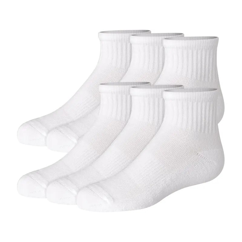 Hanes Pure Comfort Girls' Organic Cotton Ankle Socks 6-pairs Underwear Multi Pack Comfortable Fit Soft Stretch Fabric Breathable Ppcak6