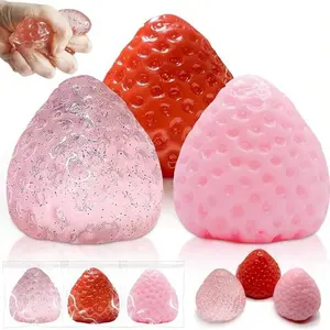 Strawberry toys Reusable Non-Toxic Squeeze Red One Size squishies Soft Rebound Strawberry toys Reusable Non-Toxic Squeeze Red One Size squishies Soft Rebound