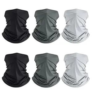 Unisex 6-Piece Style Summer Neck Gaiter Set - Cooling, Breathable, UV-Protective Against UV Rays - Youth-Friendly Face Mask Scarf Bandana for Outdoor Activities - 25x42 cm