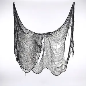 Cloth, Black Thickened Rovings Net, Cloth Netting, DIY Halloween Cloth For Haunted House Garden Party Decoration
