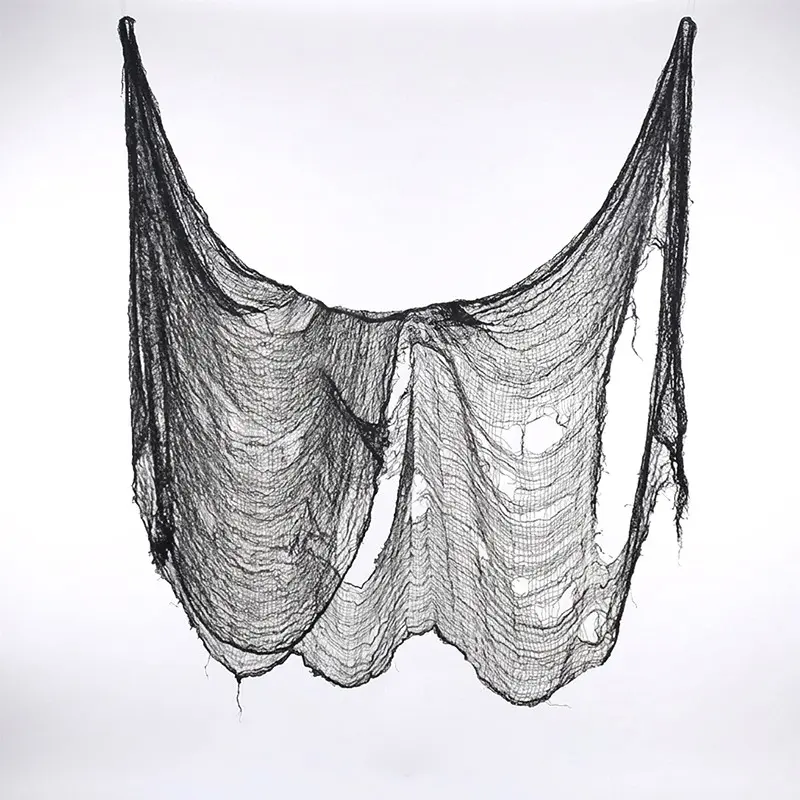 Cloth, Black Thickened Rovings Net, Cloth Netting, DIY Spooky Halloween Cloth For Haunted House Hanging Decor Garden Party Decoration Garden Decorations Party Decoration Supplies