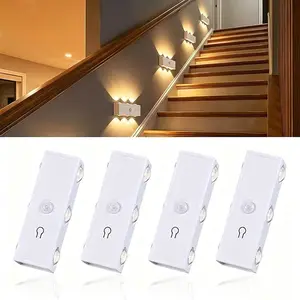 Motion Sensor Wall Lights, Rechargeable Peel and Stick On Sconces set of 2, Wireless No Drill Wall Lamp, 3CCT Dimmable Magnetic Mount for Hallway Closet Stair Bedroom