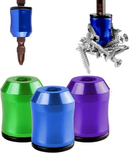 3-Pack Strong Magnetic Screw Rings – 1/4-Inch (6.35 mm) Universal Magnetic Screw Collars, Compatible with Hex Screwdrivers and Power Screwdriver Bits