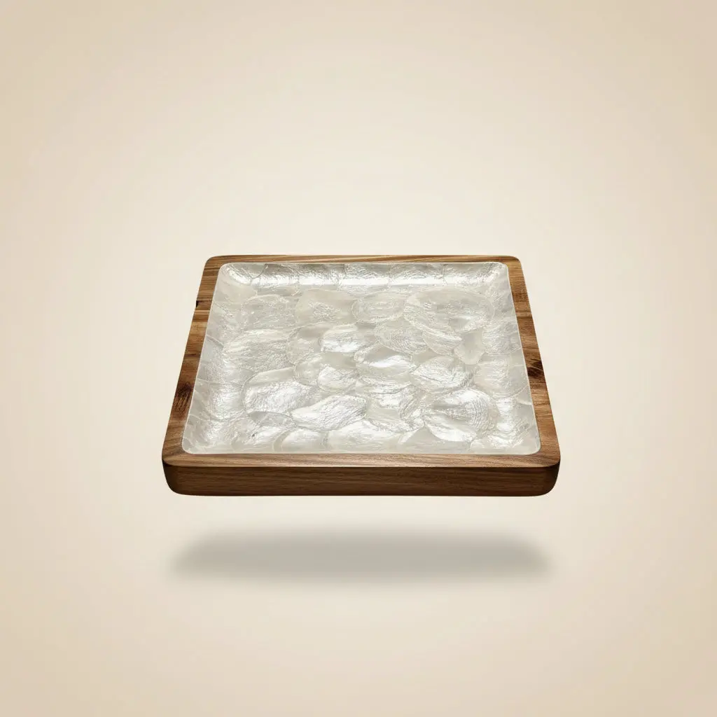Lumière Square Valet – Mother-of-Pearl Tray