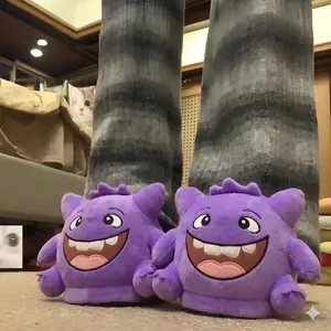 Plush Winter Indoor Slippers Soft Sole Cozy Home Couple Shoes
