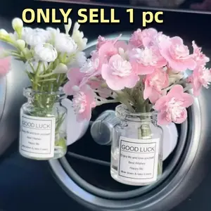 Car Air Vent Mini Flower Clip Decoration, Creative Galaxy Starry Sky & Floral Fresh Car Air Vent Decor, Unique Car Interior Accessory