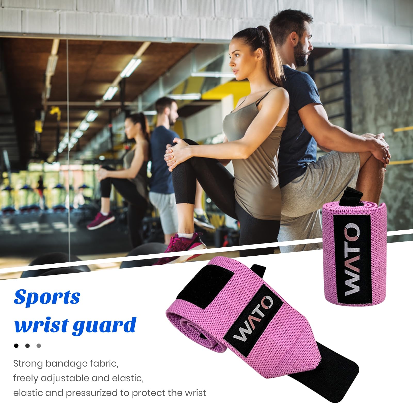 Wrist Wraps for Men and Women , Adjustable Compression Wrist Brace for Carpal Tunnel, Wrist Support,Lifting Straps Wrist Bands for Fitness, Weightlifting, Gym Workout