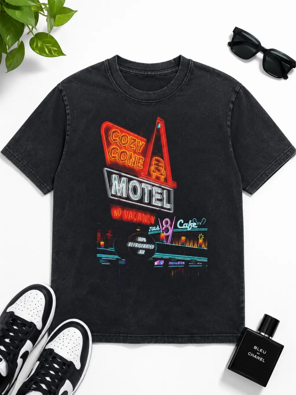Vintage Mcqueen & Cars Cozy Cone Motel Graphic Tee | Car Shirt with Grills Shirt | Vintage Streetwear | Car Lover Gift | Aesthetic T-shirt, Vintage Washed Retro Car Shirt | Aesthetic T-shirt | Classic Car Lover Tee | Streetwear Gift | Y2K T-shirt