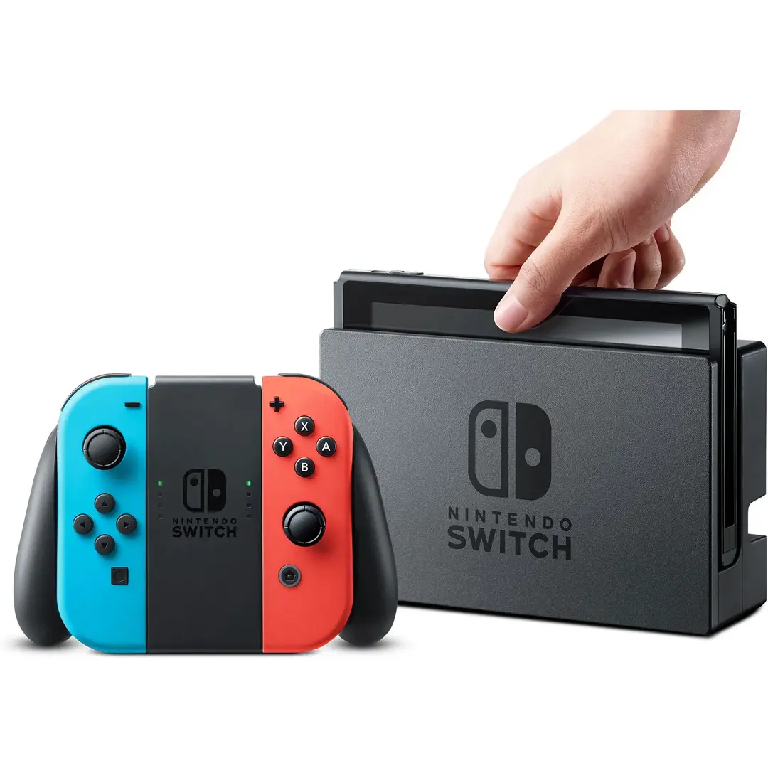 Nintendo Switch Generation 2 with Neon Blue/Neon Red Joy-Con (Region ...