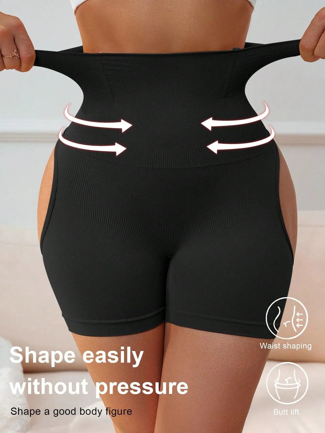Women's High-Waist Seamless Hollow Breathable Shapewear Panty - Abdominal Compression, Tummy Control, Hollow Bottom Design - Suitable for Everyday Wear, Parties (1 Count)