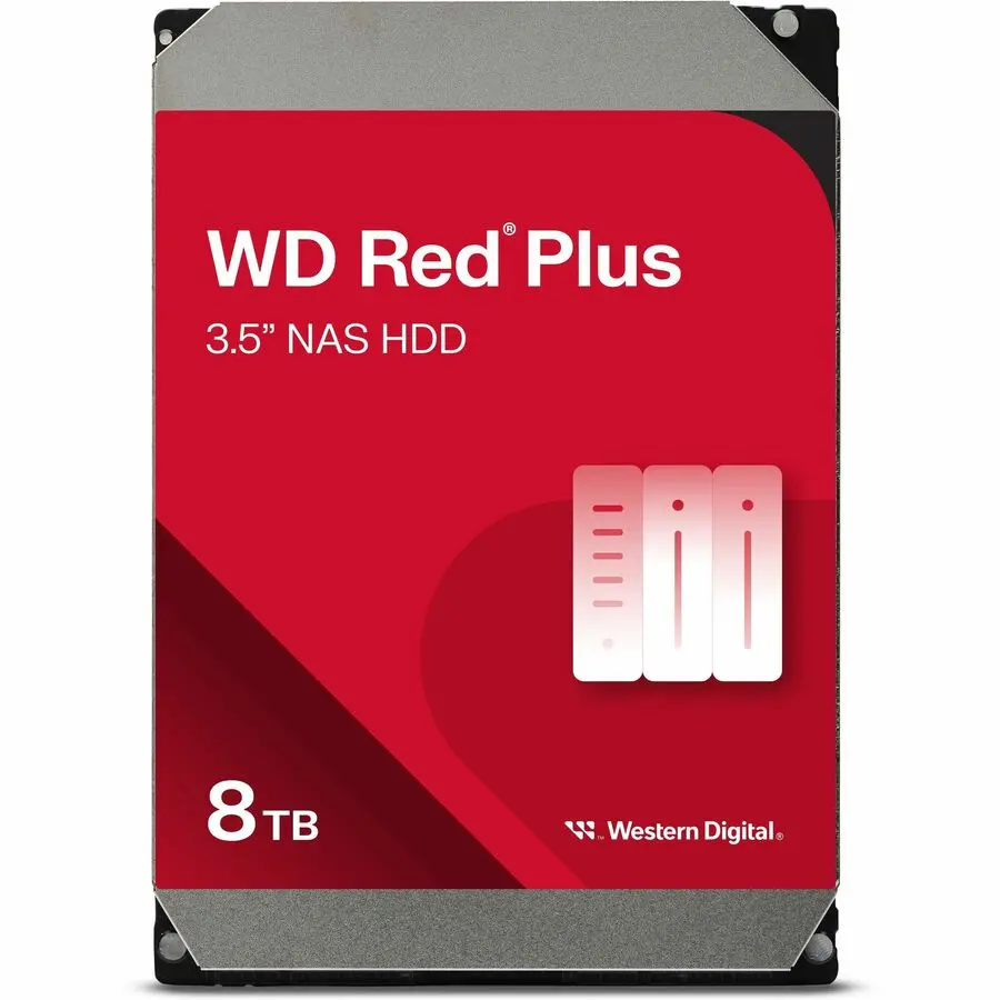 WD Red Plus 8 TB 3.5" SATA 5640rpm Internal Hard Disk Drive WD80EFPX