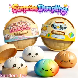 Glitter Dumpling Squishy Toy, Colorful Stress Relief Sensory Toy, Soft Slow Rebound, Perfect for Parties, Gifts, Desktop Decor