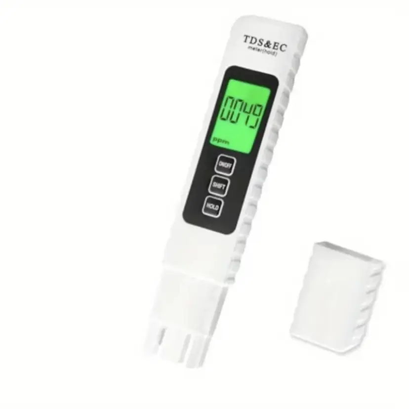 4-in-1 TDS Meter – Digital Water Quality Tester for TDS, EC & Temperature (°C°F) 0-9990 ppm Range Ideal for Drinking Water, RO Systems, Aquariums &