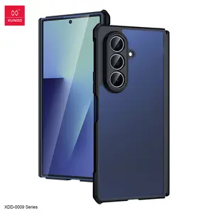 Fin For Samsung Galaxy Z Fold 7 Case ,Airbag Shockproof Shell with Automatic Springback Hinge Protection Upgrade Half Case