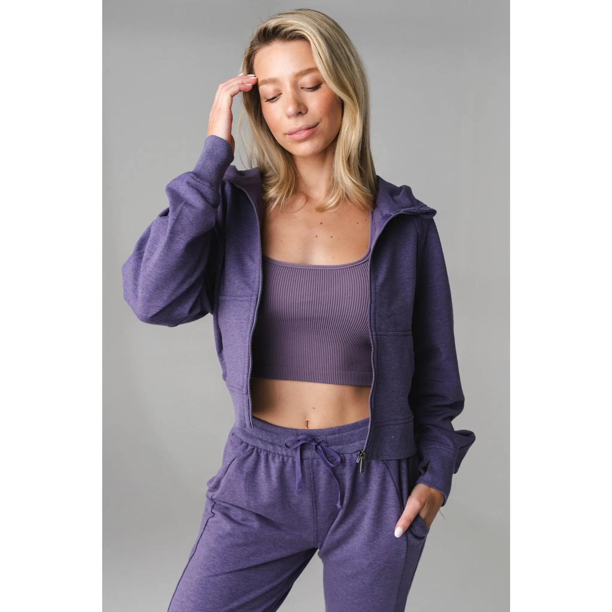 Vitality Studio Zip - Violet Marl