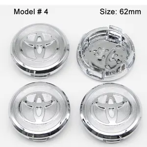 4Pcs 57/62mm ABS Wheel Center Hub Cap Rim Cover for Toyota Corolla RAV4 Levin Yaris C-HR Camry Prado Prius Auto Accessories