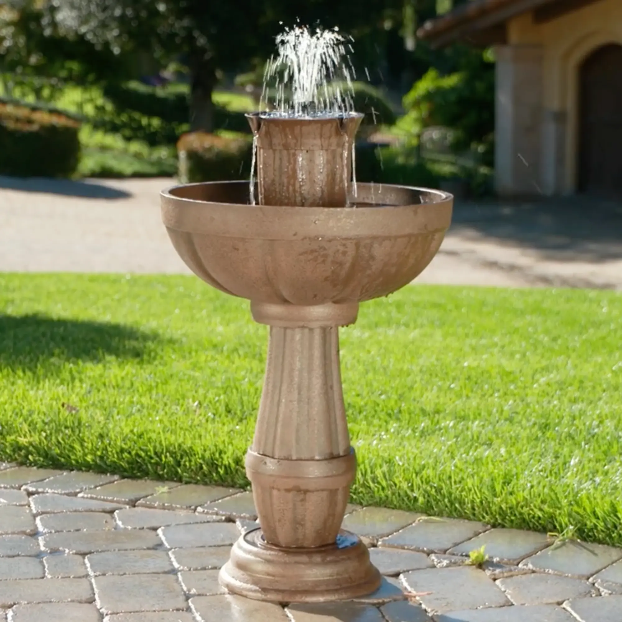 Bari 5-In-1 Cordless Fluted Fountain Bari 5-In-1 Cordless Fluted Fountain