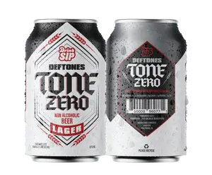 Deftones Tone Zero Lager Non-Alcoholic Beer - Crisp Classic Flavor with Rice Water for Depth - US Brewed DrinkSip Collaboration
