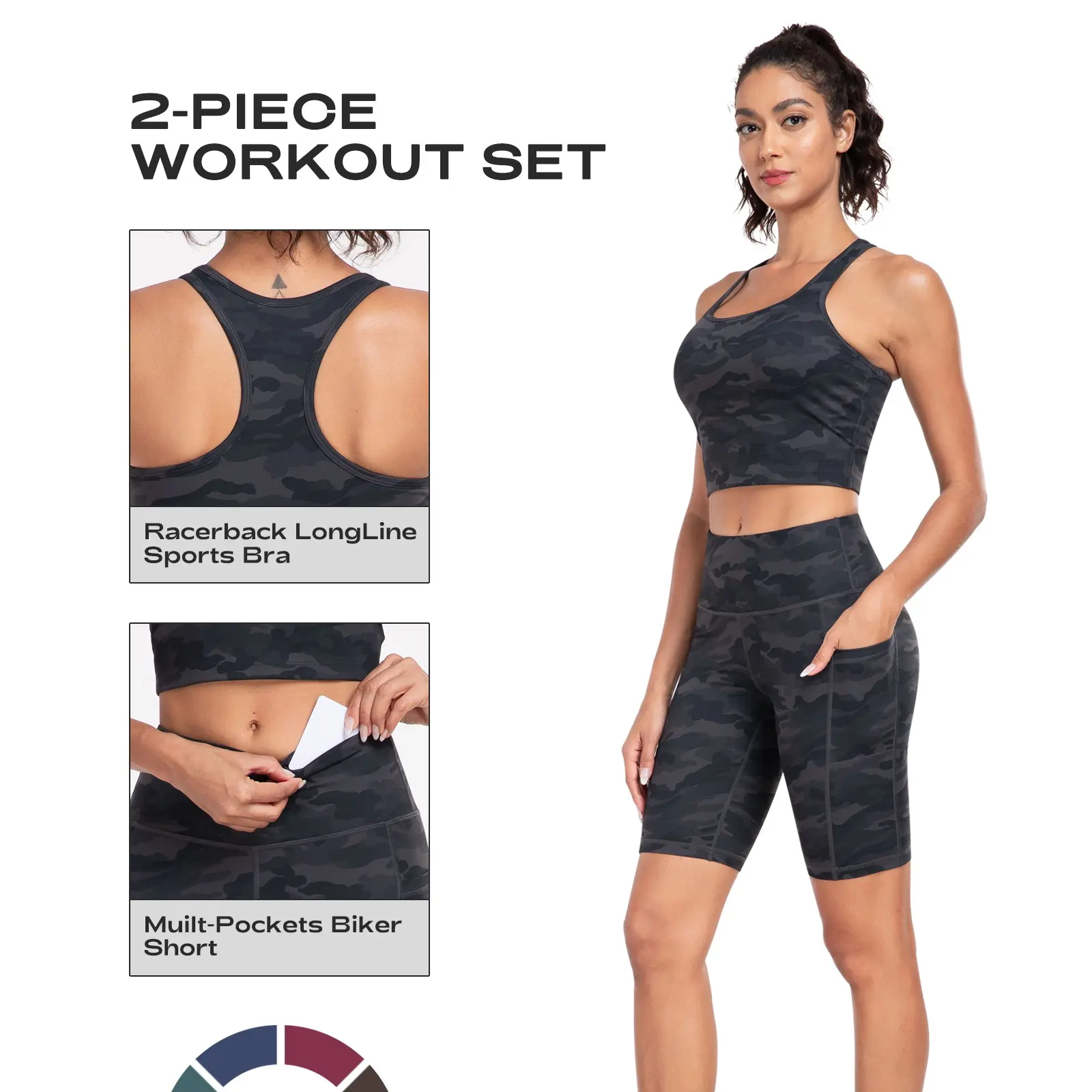 2 piece workout set-Gamo Grey