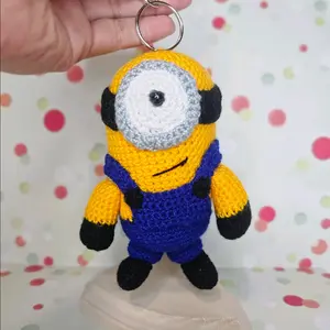 Minion Crochet Keychain