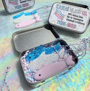 Pride-dines! Handmade Stained Glass Pride Sardine 3-Pack with Collectible Metal Tin!