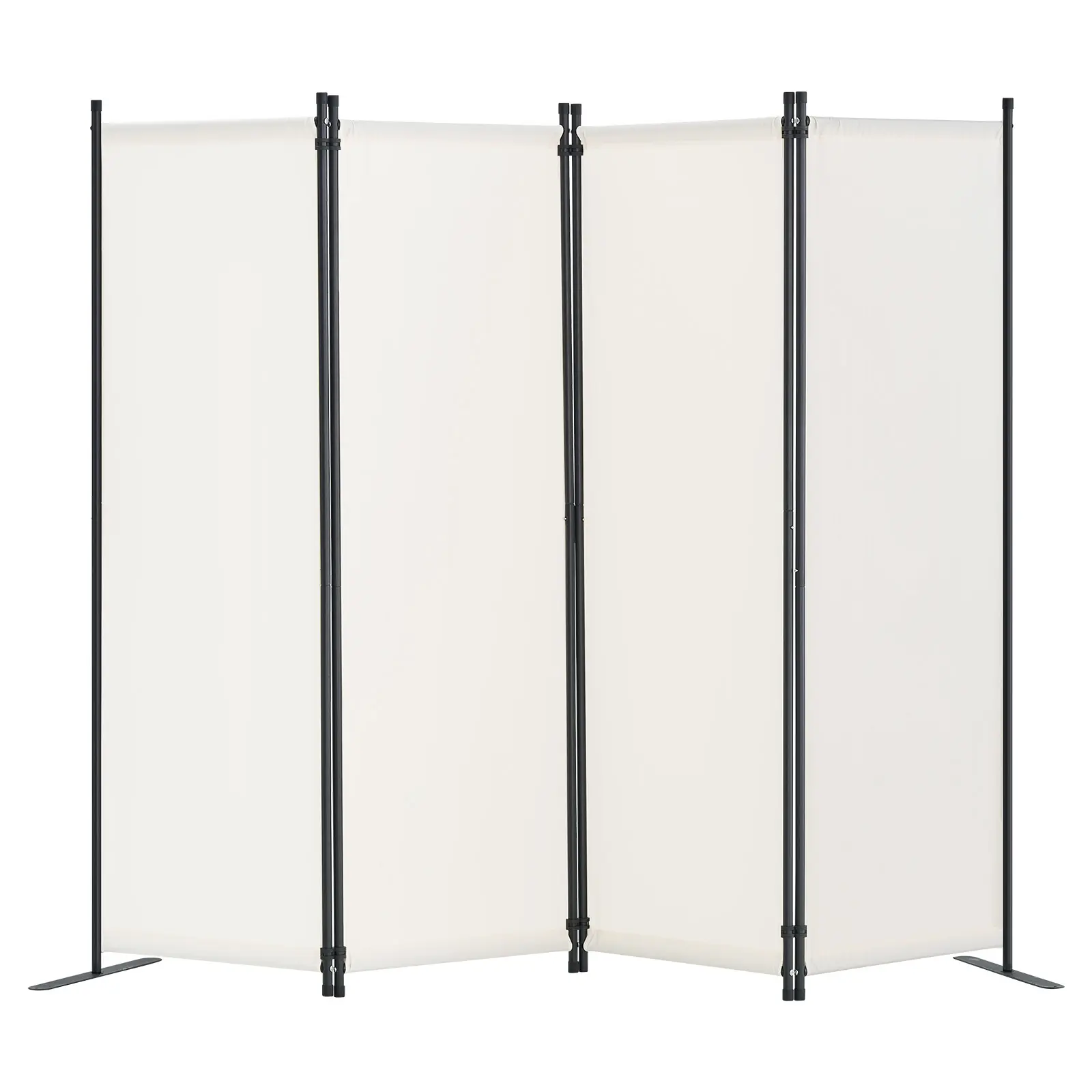 【SummerFinds】VEVOR Room Divider,  4 Panel Room Dividers and Folding Privacy Screens, Fabric Partition Room Dividers for Office, Bedroom, Dining Room, Study, Freestanding, White