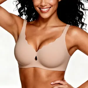 LUCKMEEY Bras for Women No Underwire Wave Push Up Wireless Bra Seamless Bras Full Coverage Bralettes Lift Everyday Bras