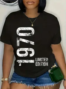 100% Cotton Unisex 55th Birthday 55 Years Old Man Woman Vintage 1970 T-Shirt