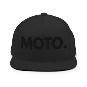 MOTO. Blackout 3D Puff Hat