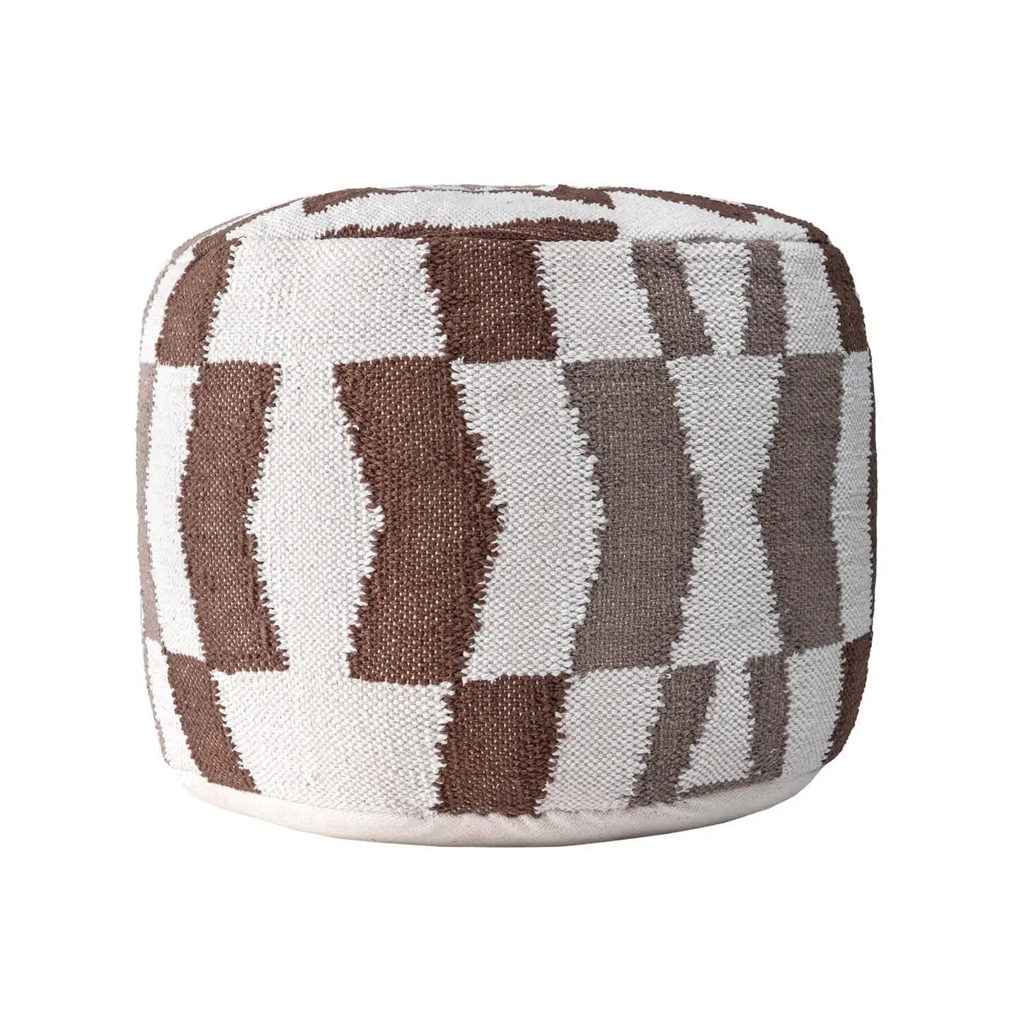 Vienna Herringbone Filled Ottoman Pouf Vienna Herringbone Filled Ottoman Pouf