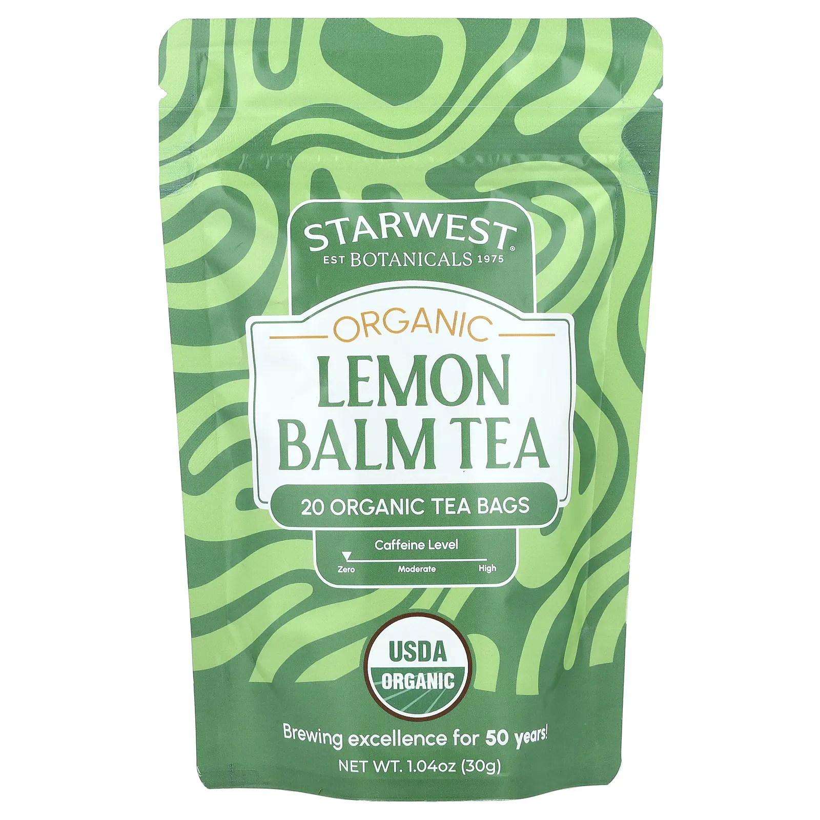 Starwest Botanicals Organic Lemon Balm Tea, 20 Tea Bags, 1.04 oz (30 g) Starwest Botanicals Organic Lemon Balm Tea, 20 Tea Bags, 1.04 oz (30 g)
